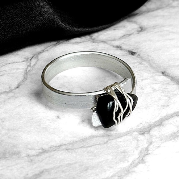 5 For $25💫Alternative Silver Aluminum Wire Ring - Picture 5 of 9